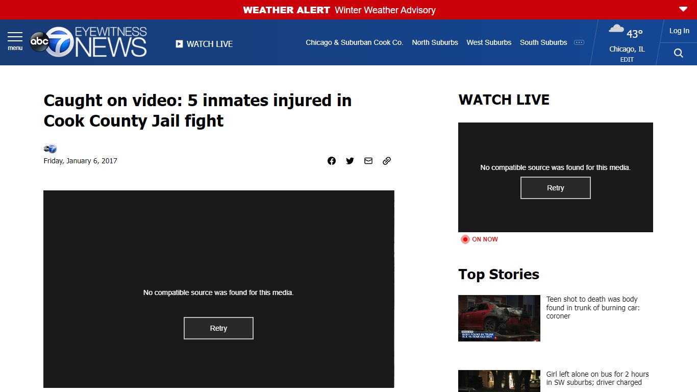 Caught on video: 5 inmates injured in Cook County Jail fight